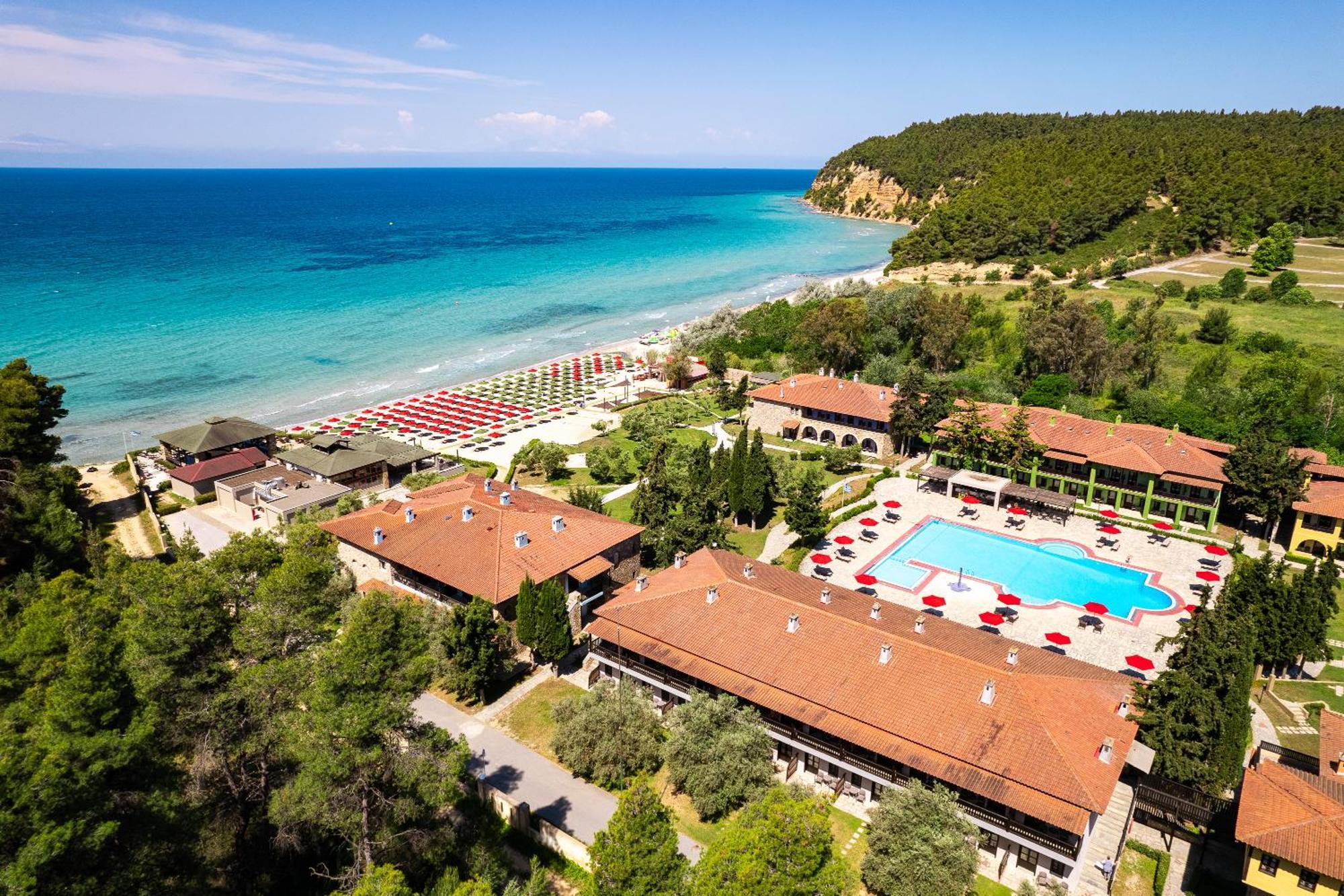 Simantro Resort Sani  Extérieur photo Aerial view of the resort